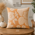 Sculpted Petals Handwoven Cushion Cover
