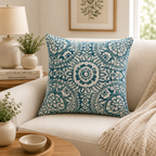 Royal Tapestry Cotton Cushion Covers – Handwoven Indian Design
