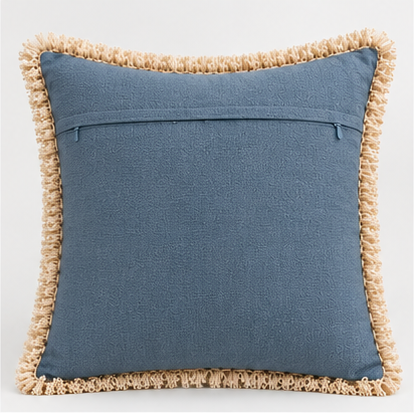 Botanical Haven Hand Block Printed Cotton Cushion Cover