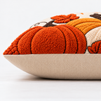 Hello Pumpkin Fall Embroidered Throw Pillow Cover – Autumn Harvest Décor- pack of 2