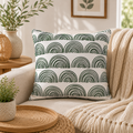 Luna Terra Crescent Cushion Cover-Decorative Throw Pillow Cover