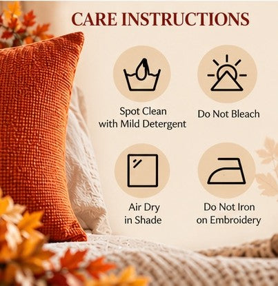 Hello Pumpkin Fall Harvest Cushion Cover – Autumn Decorative Accent Pillow– Pack of 2