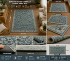 Vintage Meadow Teal Rug