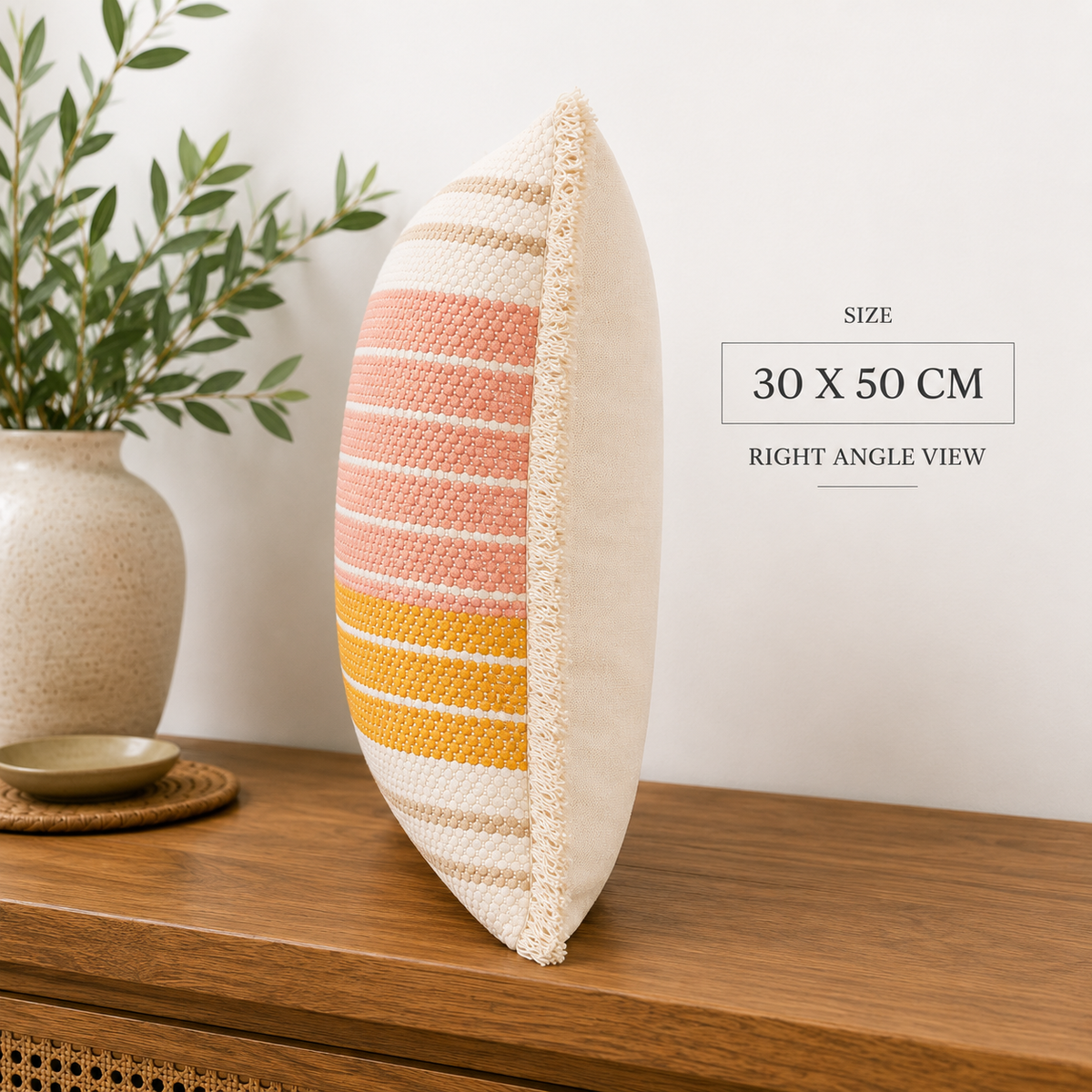 Artisan Grace Decorative Handwoven Cushion Cover