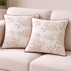 Scarlet Blossom Charm  Cushion Cover