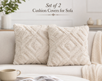 Diamond Drift Tufted Cushion Cover