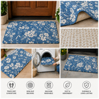 Aqua Bloom Bath Mat