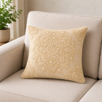 Dynasty Ochre Artisan Embroidery Cushion Cover