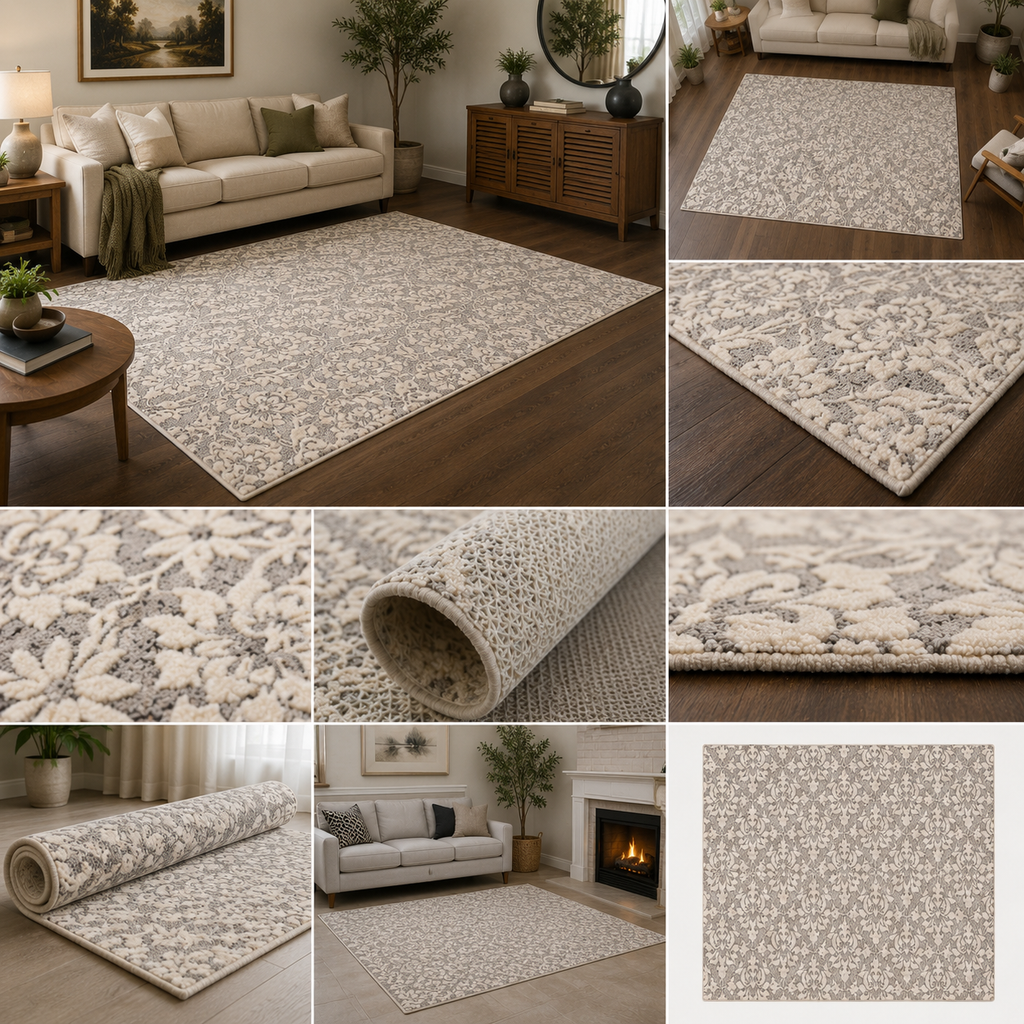 Timeless Damask Rug