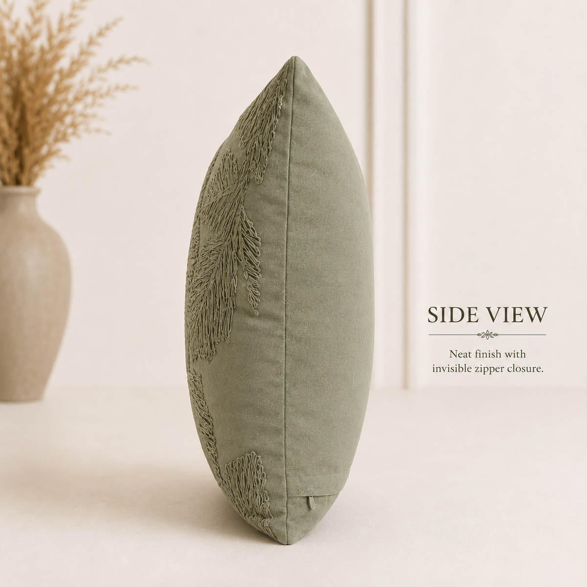 Sculpted Petals Handwoven Cushion Cover