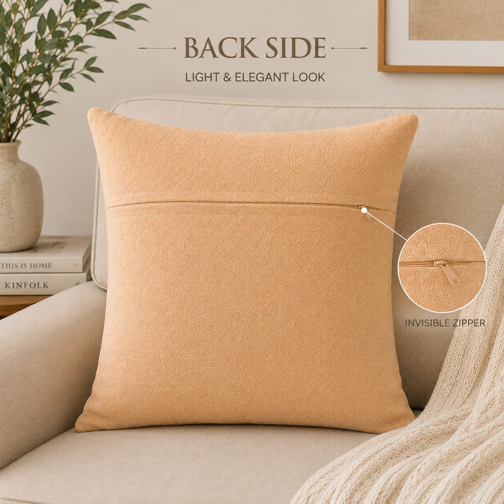 Sculpted Petals Handwoven Cushion Cover