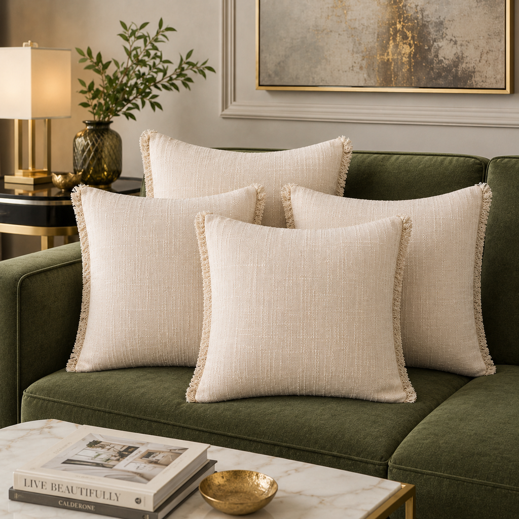 Timeless Weave Handwoven Cotton Cushion Cover