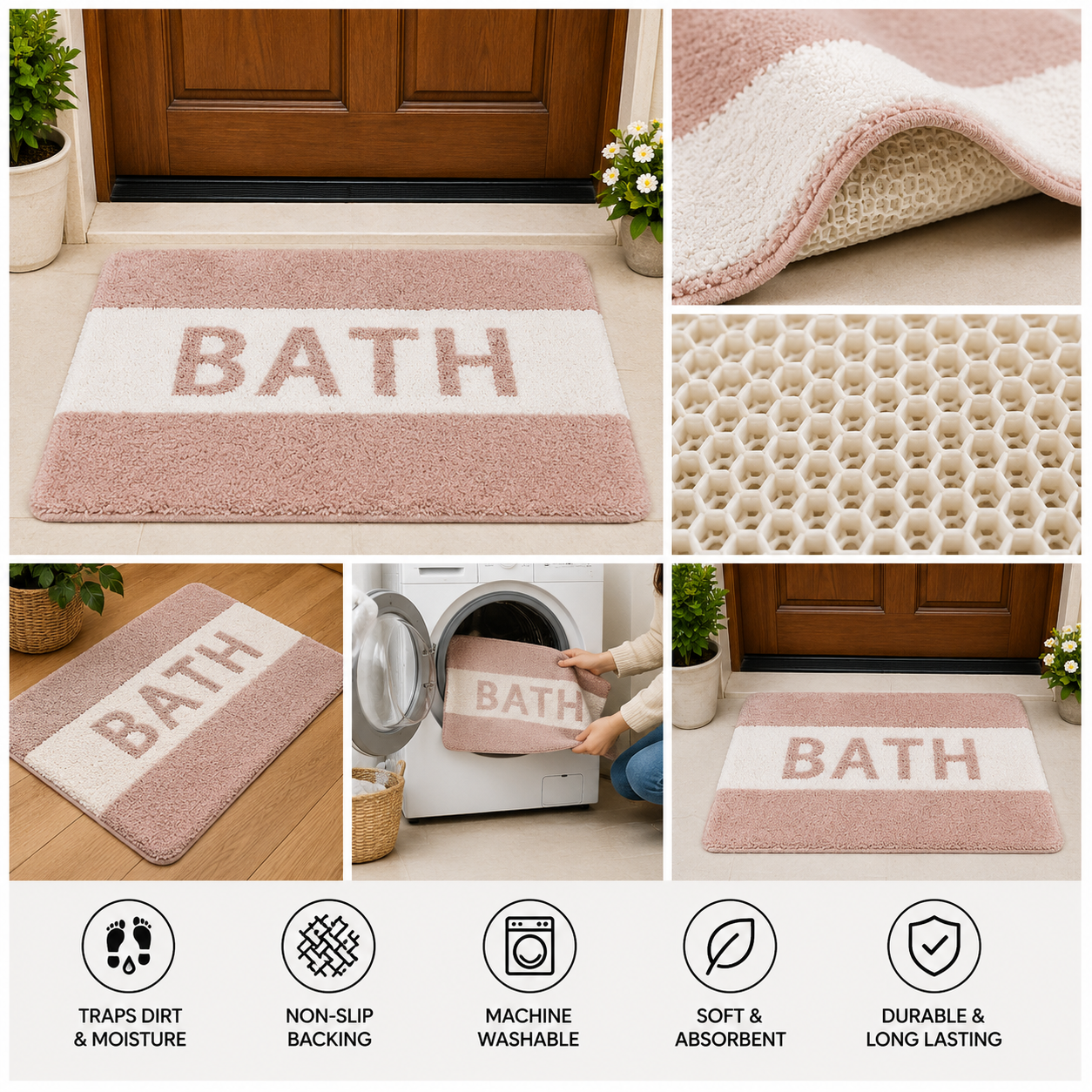 SoftStep Blush Bath Mat