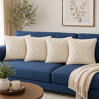 Diamond Drift Tufted Cushion Cover