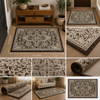 Royal Mocha Damask Rug
