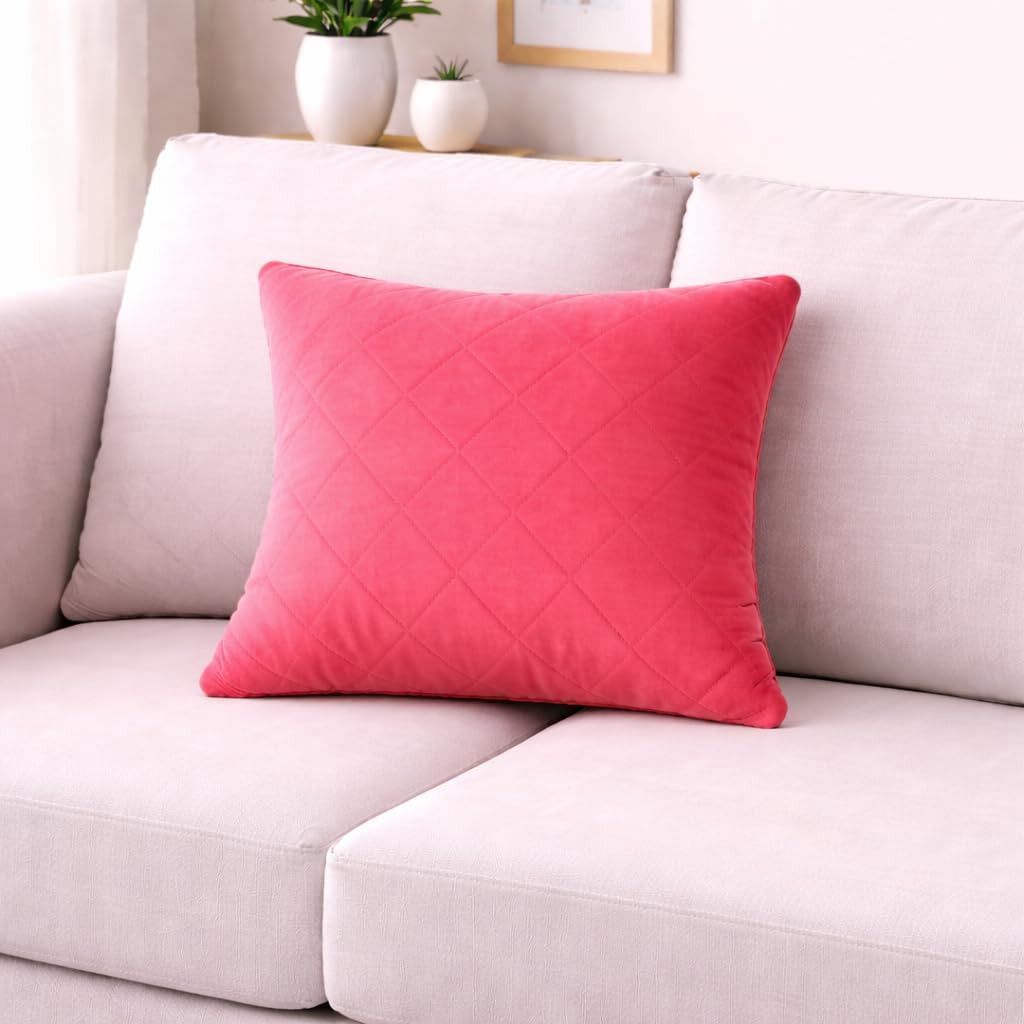 Burnished Amber Geo Velvet Cushion Cover