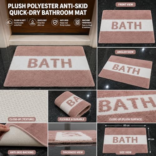 SoftStep Blush Bath Mat
