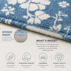 Aqua Bloom Bath Mat