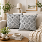 Floral Geometry Luxe Blue
