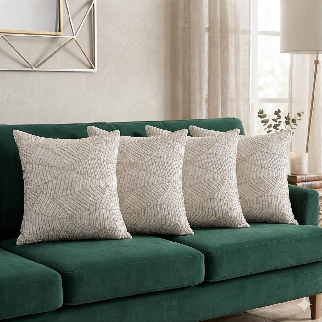 Elysian Silver Crest Cushion Cover