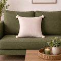 Palais Plush Velvet Pompom Cushion Cover