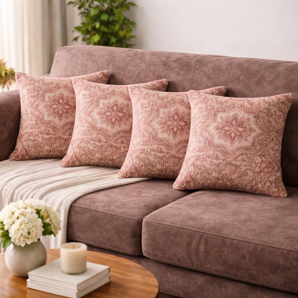 Scarlet Heritage Rug Cushion Cover
