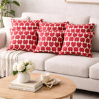 Seraphine Heart Slub Cotton Cushion Cover