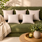 Palais Plush Velvet Pompom Cushion Cover