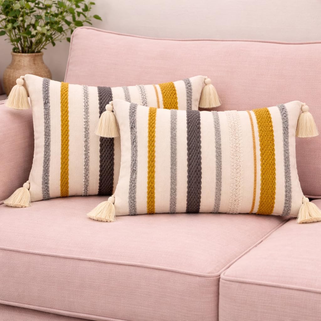 Golden Soil Strip Cushion
