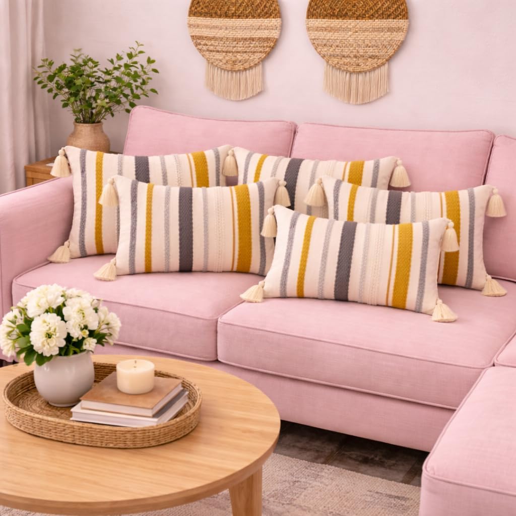 Golden Soil Strip Cushion