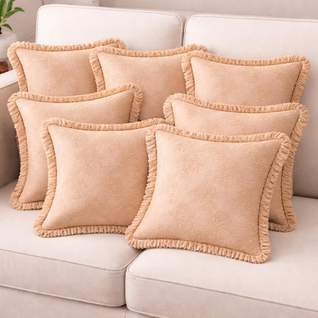 Champagne Floral Luxe Cushion Cover