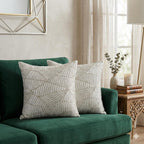 Elysian Silver Crest Cushion Cover