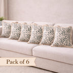 Forest Whisper Organic Cotton Slub Cushion Cover
