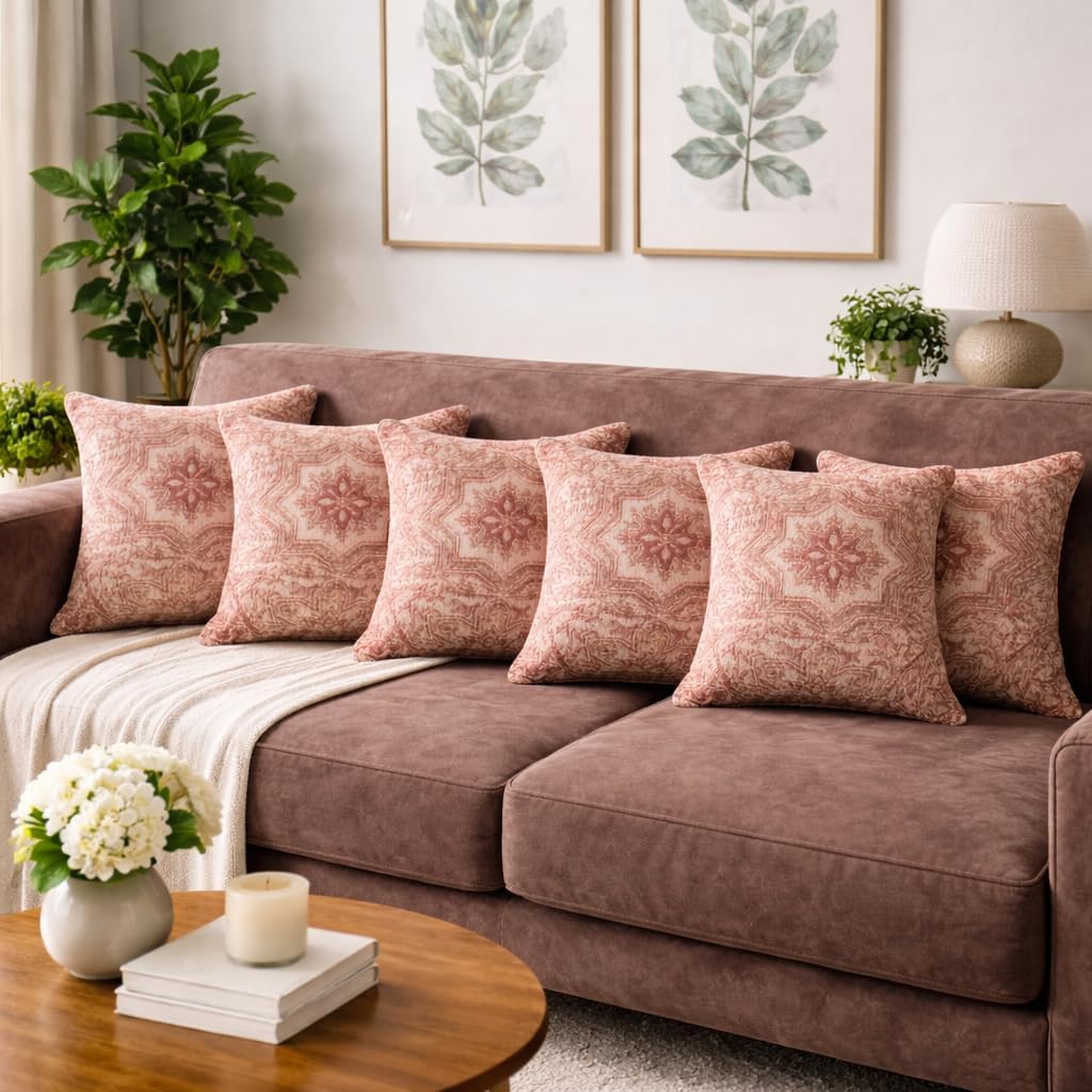 Scarlet Heritage Rug Cushion Cover