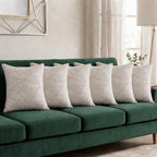 Elysian Silver Crest Cushion Cover