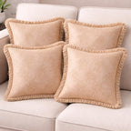Champagne Floral Luxe Cushion Cover