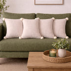Palais Plush Velvet Pompom Cushion Cover