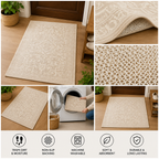 Ivory Elegance Bath Rug