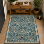 Vintage Meadow Teal Rug
