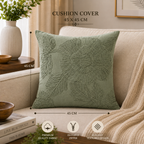 Sculpted Petals Handwoven Cushion Cover