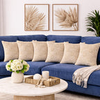 Luxury champagne gold radial embellished Cushion Cover