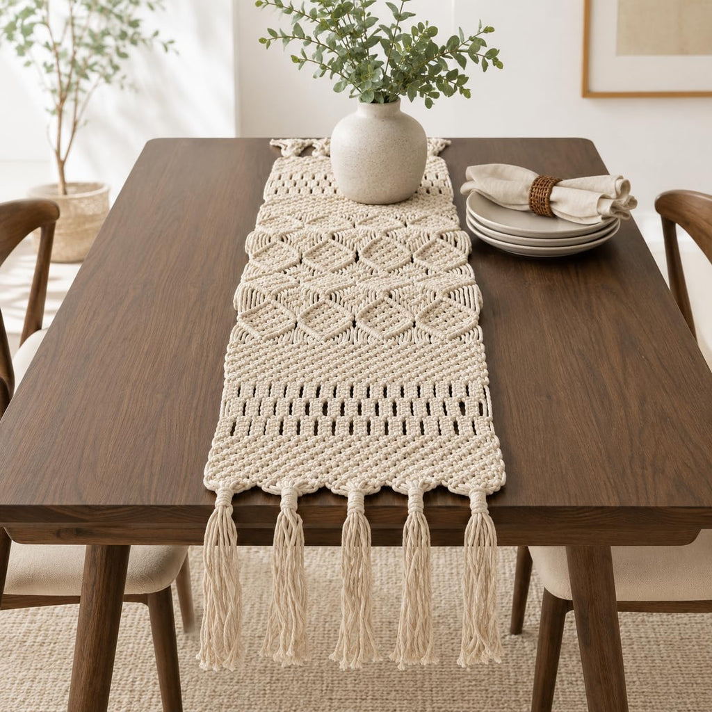 Natural Knot Artisan Table Runner