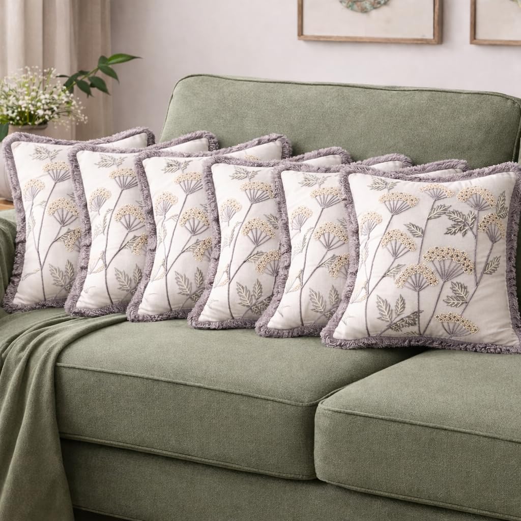 Palais Blanche Floral Heirloom Cushion Cover