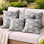 Celeste Garden Cotton Slub Cushion Cover