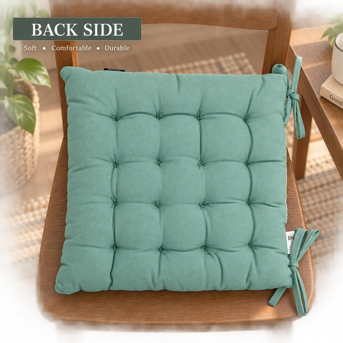 Comfortable Chair Seat Cushion 35×35×4 cm | Soft Poly Fill