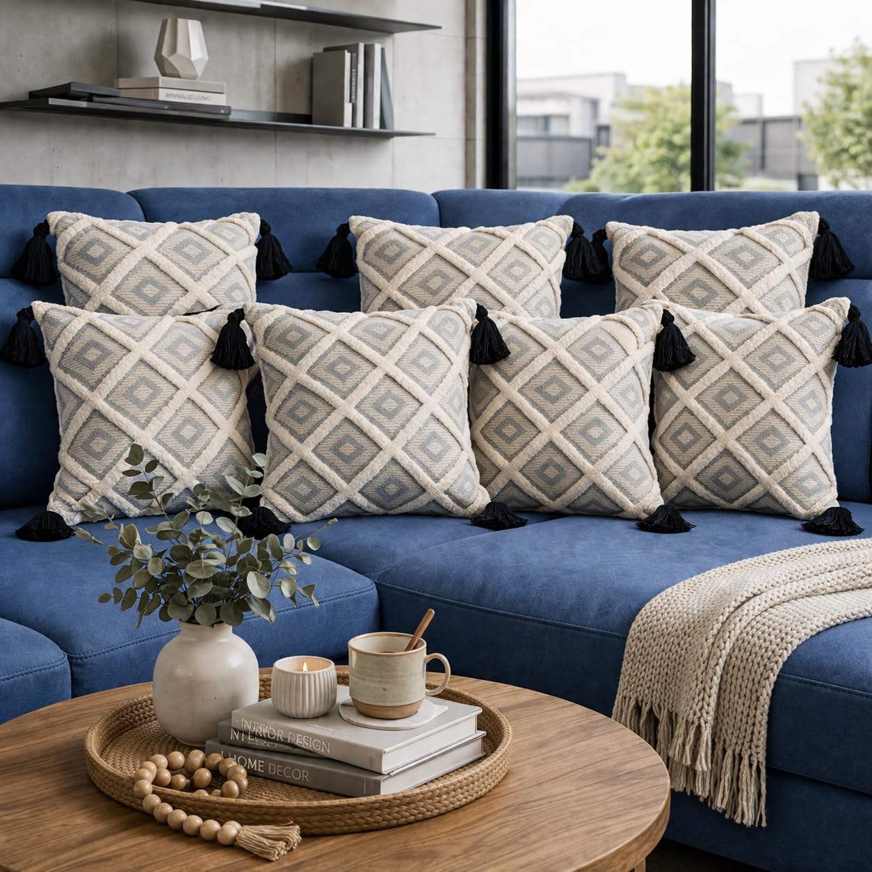 Moonstone Tufted Cushion Cushion Cover