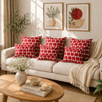 Seraphine Heart Slub Cotton Cushion Cover