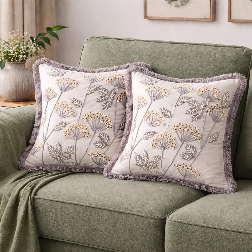 Palais Blanche Floral Heirloom Cushion Cover