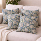 Celeste Garden Cotton Slub Cushion Cover