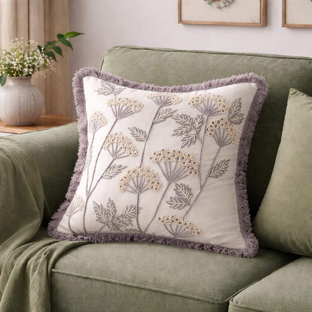 Palais Blanche Floral Heirloom Cushion Cover